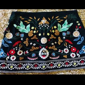 Anthropologie Embroidered Skirt | Size L | NWOT